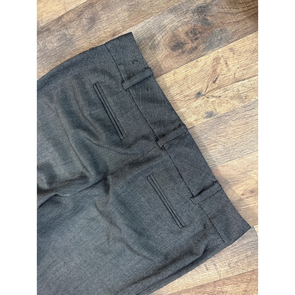 Ann Taylor Modern Grey Micro Check Wide Leg Dress Pants Womens 4 Office Career - Picture 9 of 12